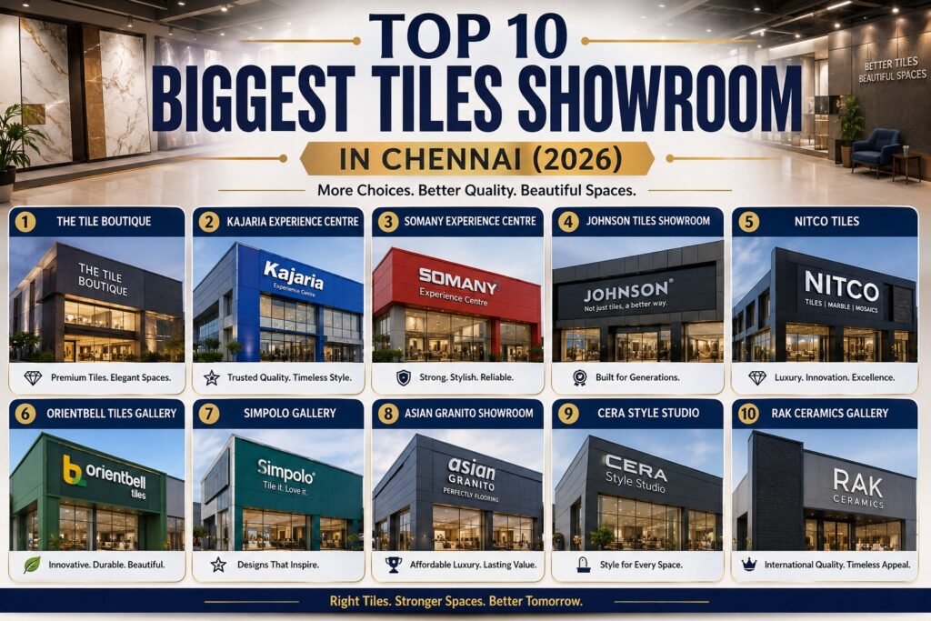 Top 10 Biggest Tiles Showroom in Chennai (2026): Where Homeowners, Architects & Builders Shop