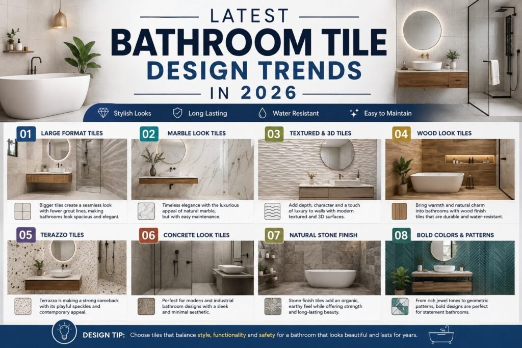 latest Bathroom Tile Design Trends