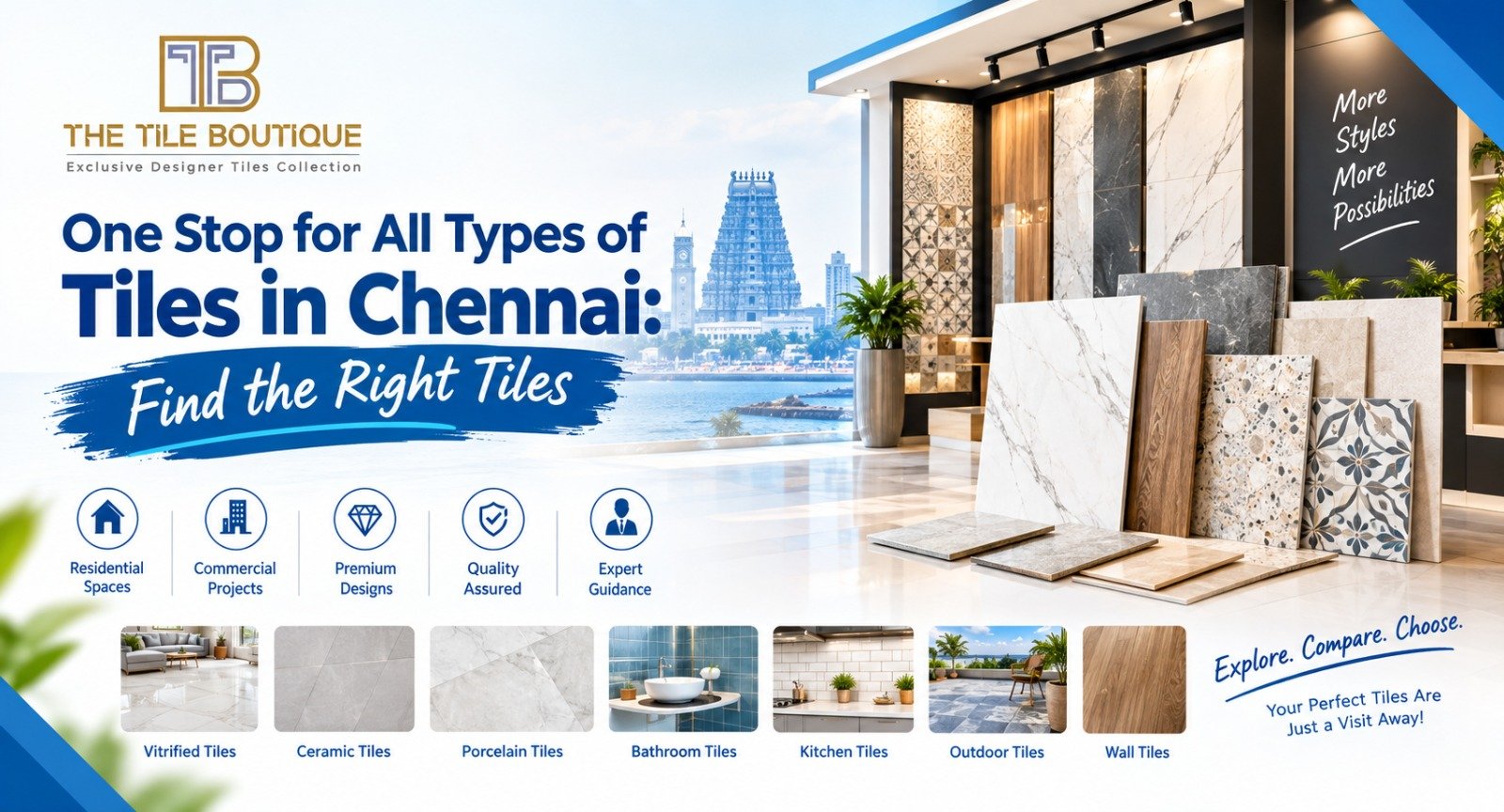 One Stop for All Types of Tiles in Chennai: Find the Right Tiles